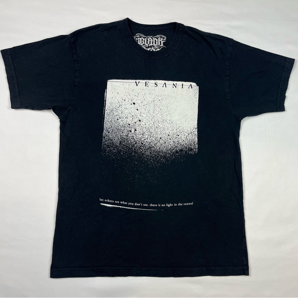 Vesania Band T-Shirt Sz Large Extreme Metal Black Golden Short Sleeve A9